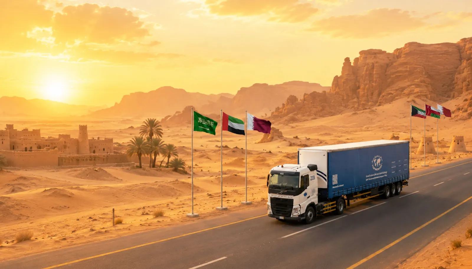 Cross-border trucking across the GCC — BAFCO freight forwarder in Saudi Arabia