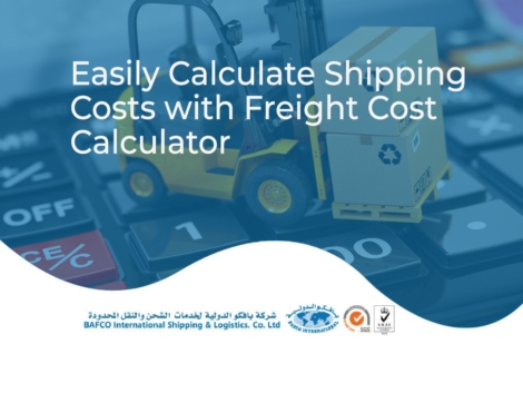 easily calculate freight cost with the freight cost calculator
